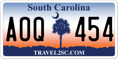 SC license plate AOQ454