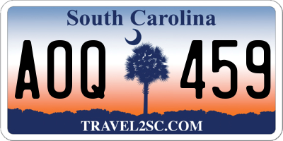 SC license plate AOQ459