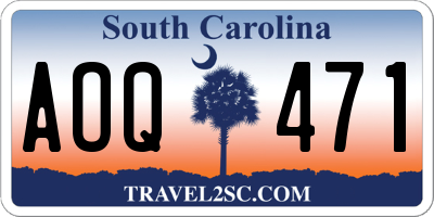 SC license plate AOQ471