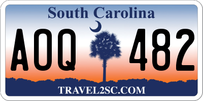 SC license plate AOQ482