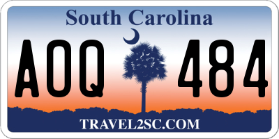 SC license plate AOQ484