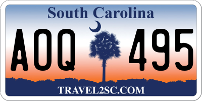 SC license plate AOQ495