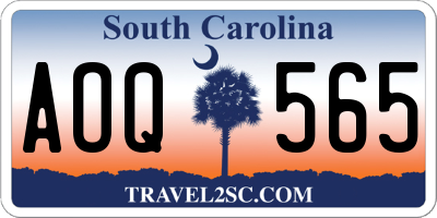 SC license plate AOQ565