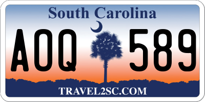 SC license plate AOQ589