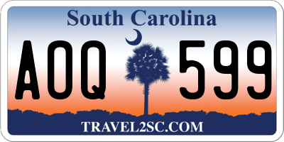 SC license plate AOQ599