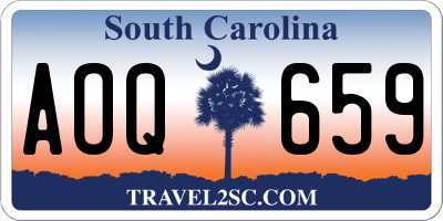 SC license plate AOQ659