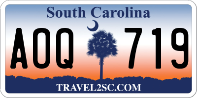 SC license plate AOQ719
