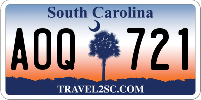SC license plate AOQ721