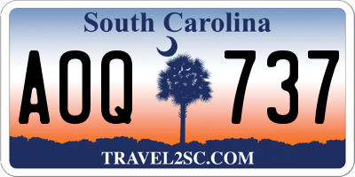 SC license plate AOQ737