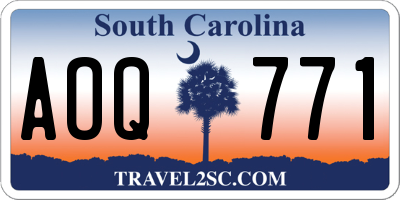 SC license plate AOQ771