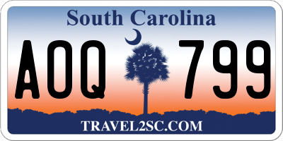 SC license plate AOQ799