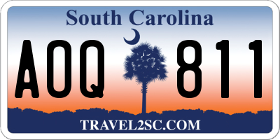 SC license plate AOQ811