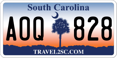 SC license plate AOQ828