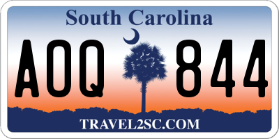 SC license plate AOQ844