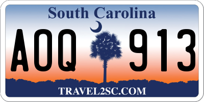 SC license plate AOQ913