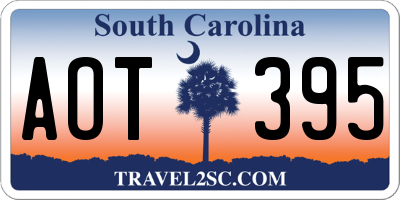 SC license plate AOT395