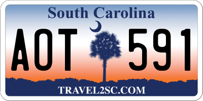 SC license plate AOT591