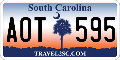 SC license plate AOT595