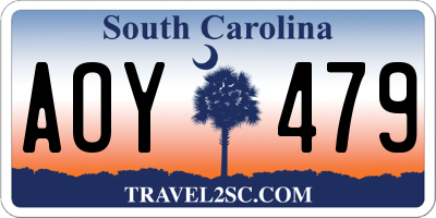 SC license plate AOY479
