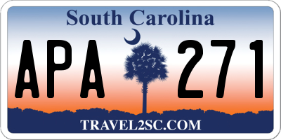SC license plate APA271