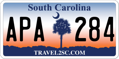 SC license plate APA284