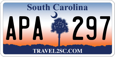 SC license plate APA297