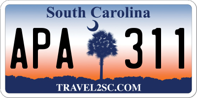SC license plate APA311