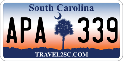 SC license plate APA339