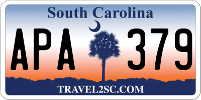 SC license plate APA379