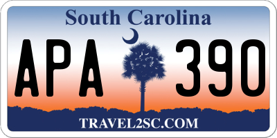 SC license plate APA390