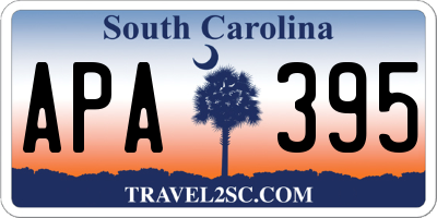 SC license plate APA395