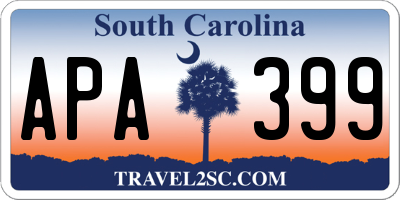 SC license plate APA399
