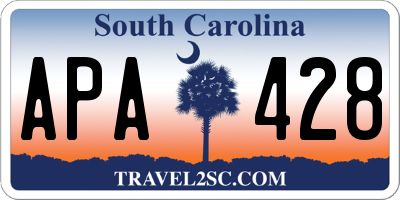 SC license plate APA428