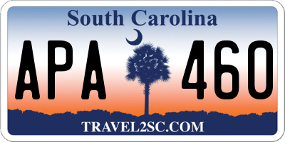 SC license plate APA460