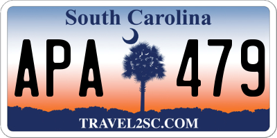 SC license plate APA479