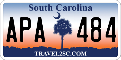 SC license plate APA484