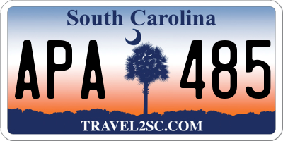 SC license plate APA485