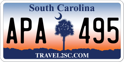 SC license plate APA495