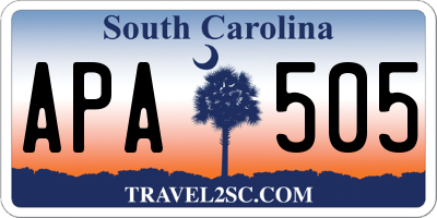 SC license plate APA505