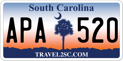SC license plate APA520