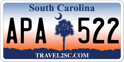 SC license plate APA522