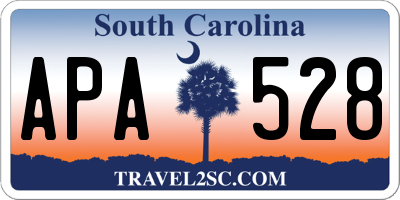 SC license plate APA528