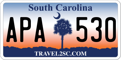 SC license plate APA530