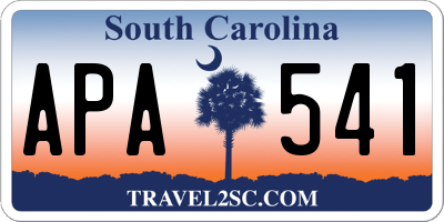 SC license plate APA541