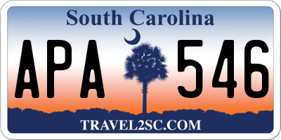 SC license plate APA546