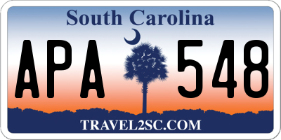 SC license plate APA548