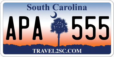 SC license plate APA555