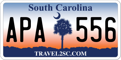 SC license plate APA556
