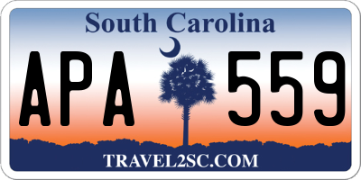 SC license plate APA559