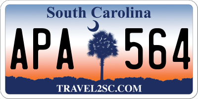 SC license plate APA564